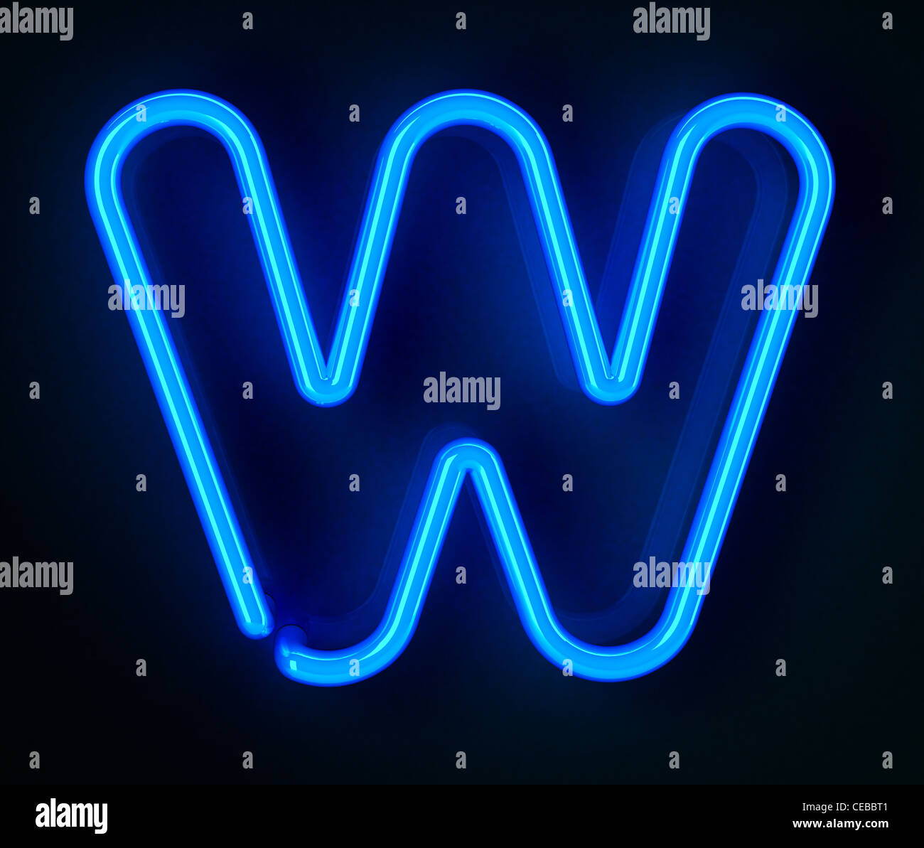 Letter W Stock Photo