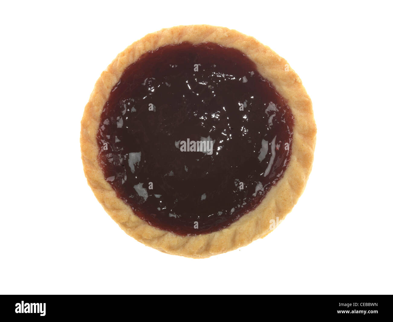 Blackcurrant Jam Tart Stock Photo