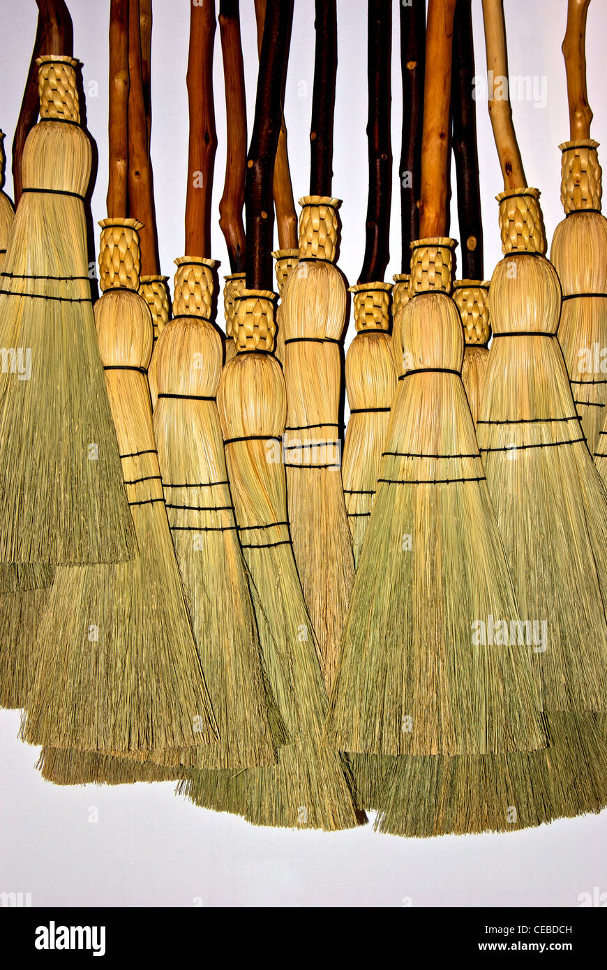 Straw brooms hires stock photography and images Alamy