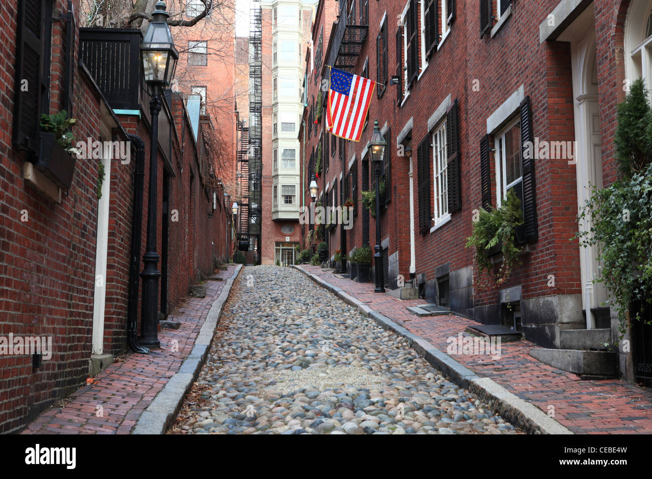 Chestnut street in Beacon hill, downtown Boston, Massachusetts, US Stock Photo Alamy