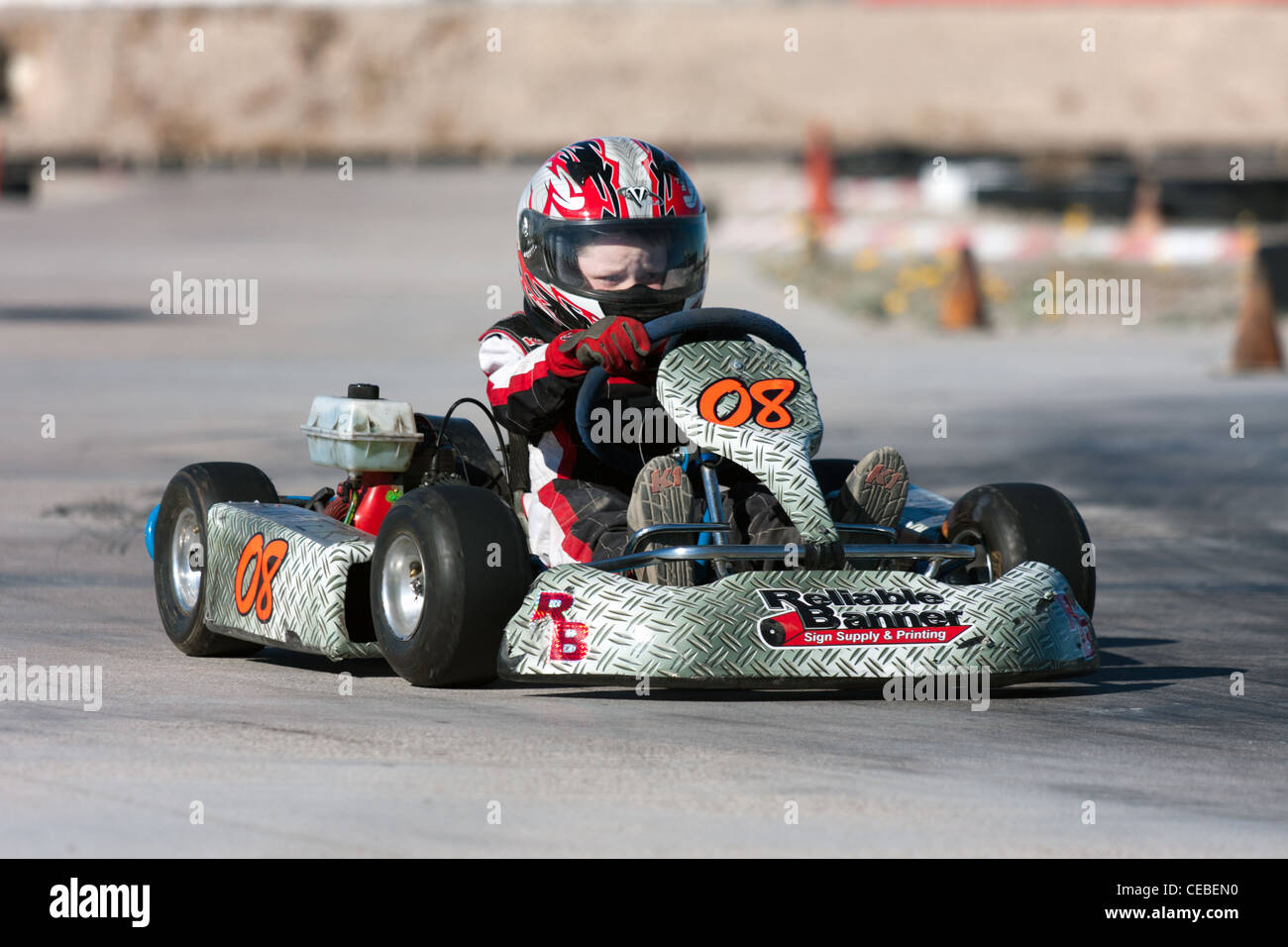 LAS VEGAS NEVADA February 04Junior Go Kart race at the Las Vegas