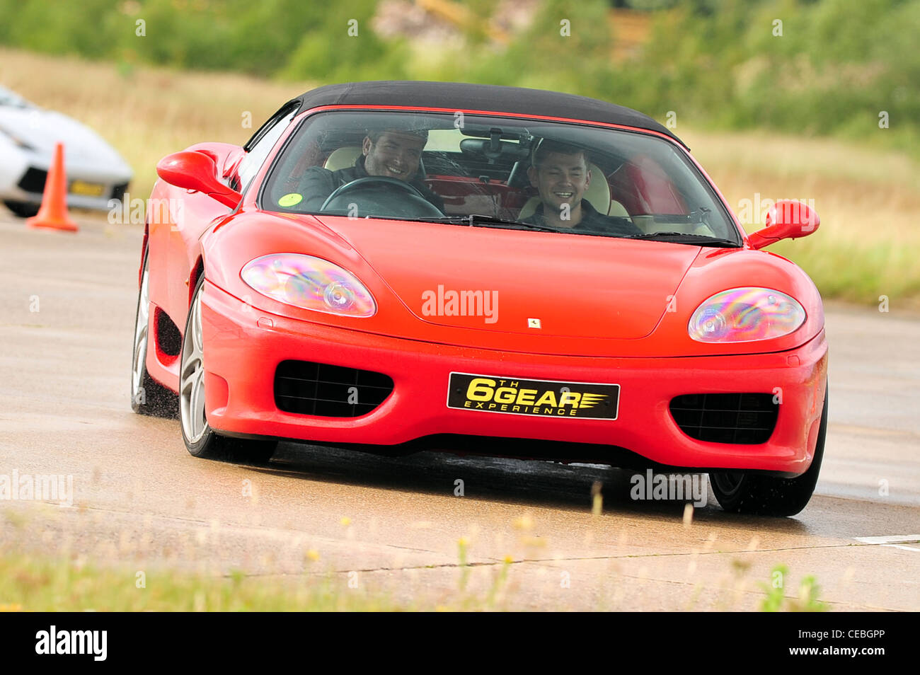 Supercars on track UK Ferrari 360 Modena Stock Photo Alamy