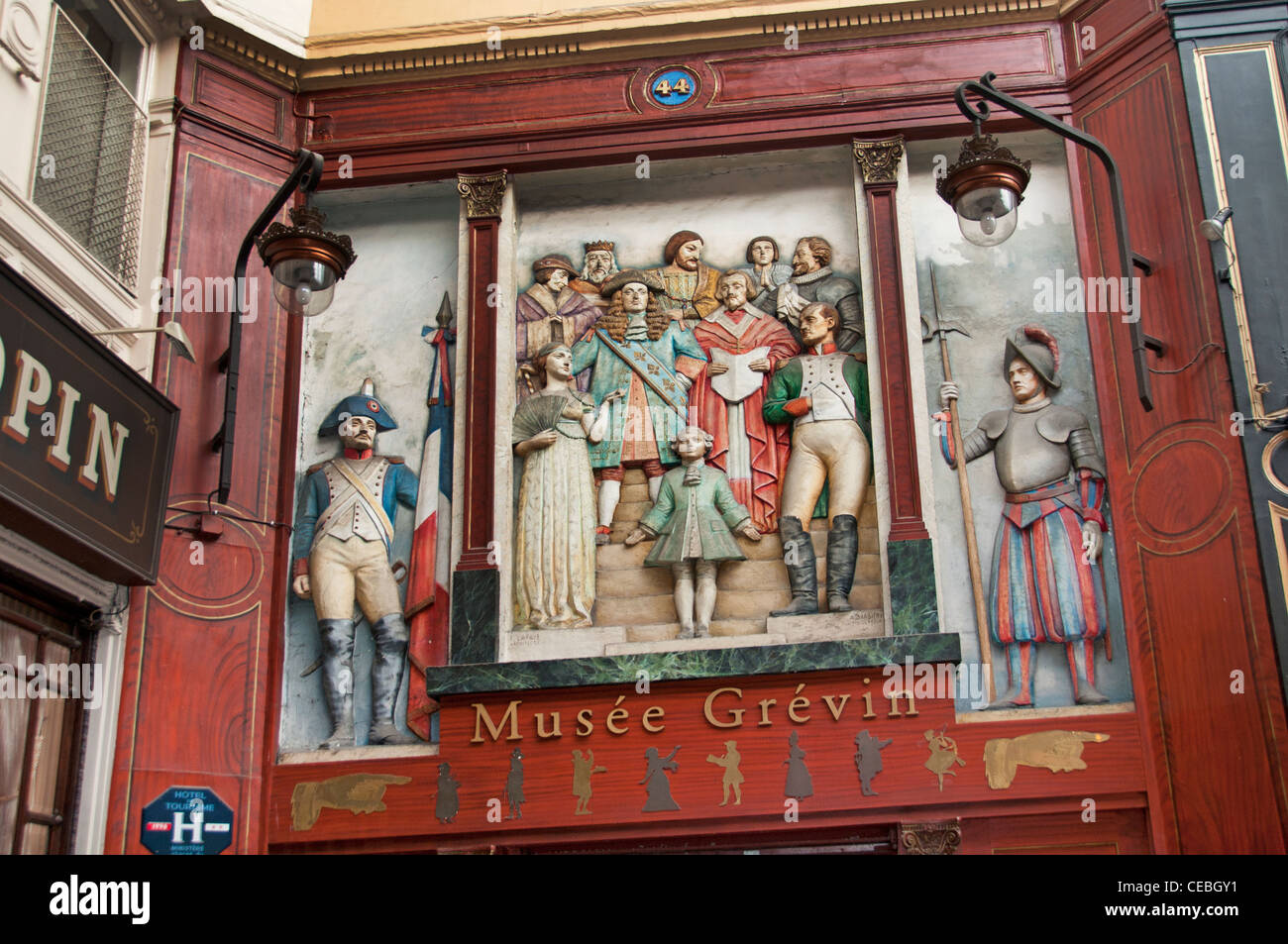 The Musée Grévin waxwork museum passage Jouffroy  Boulevard Montmartre Paris France French Stock Photo