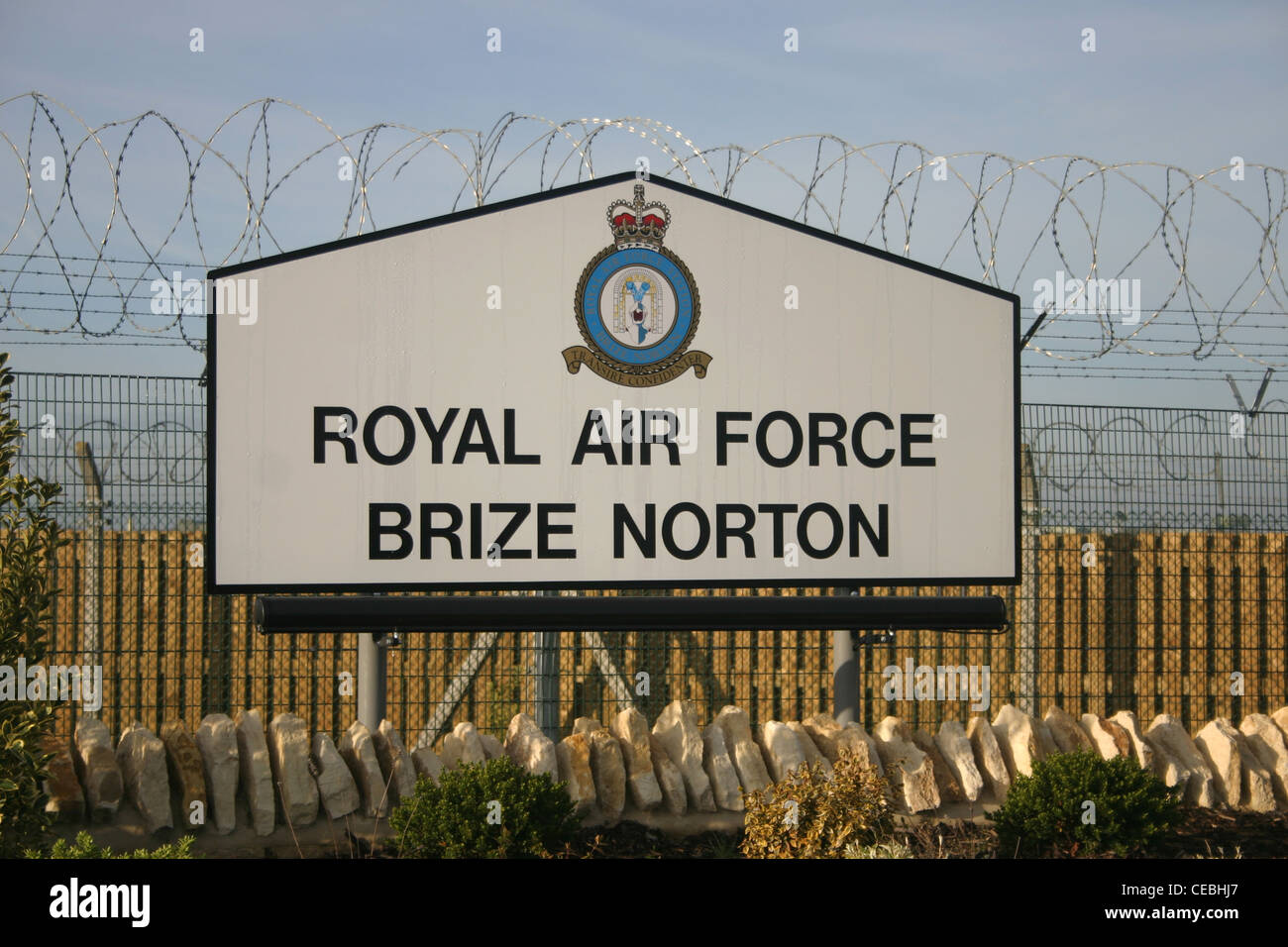ROYAL AIR FORCE RAF BRIZE NORTON Stock Photo
