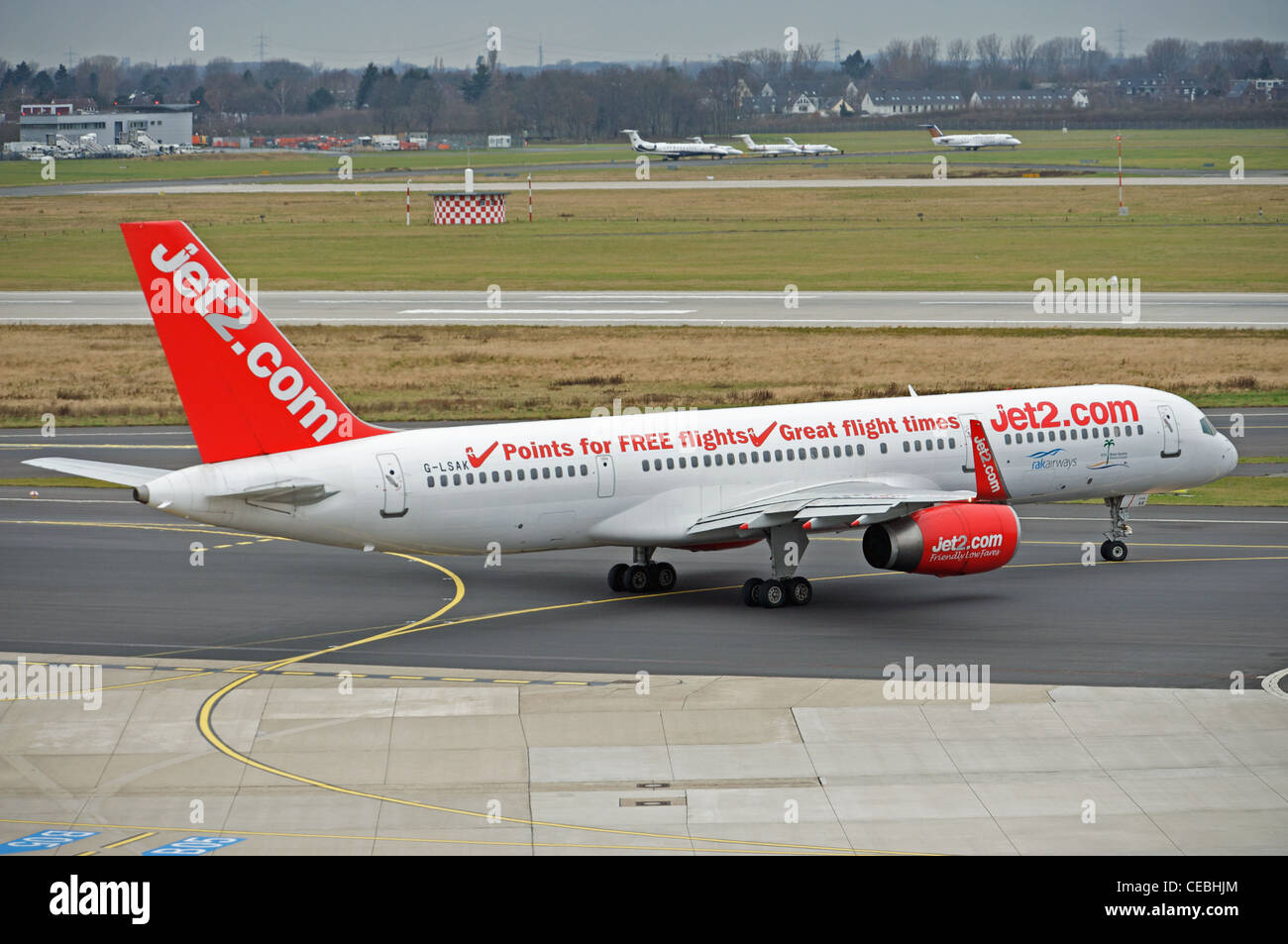 Jet2 Boeing 777 airliner Dusseldorf International airport