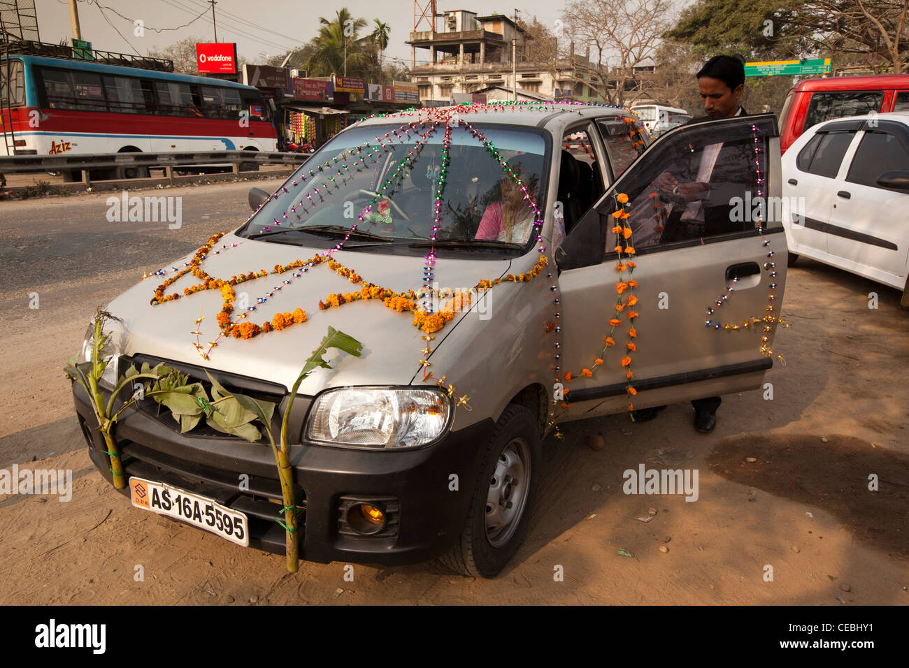 N9035 India Assam Tezpur transport new Suzuki maruti car