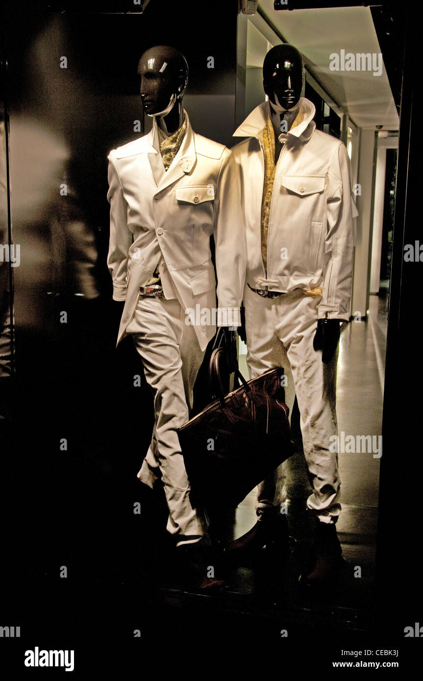 Yves Saint Laurent Paris France fashion designer couturier Rue Faubourg Saint Honoré Stock Photo