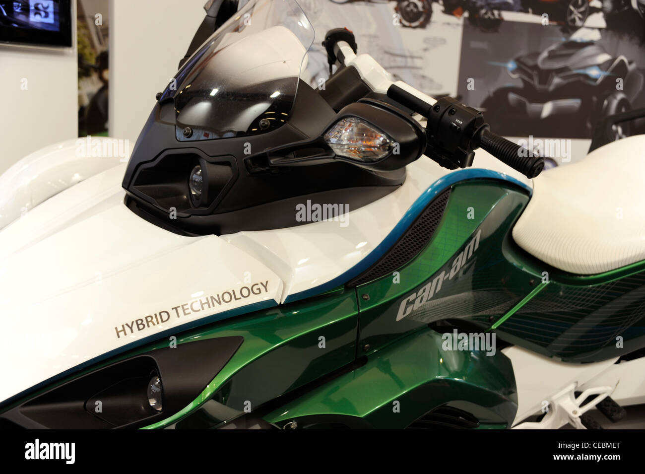 CanAm,hybrid technology,Rotax motor,Paris Motorcycle Show, France