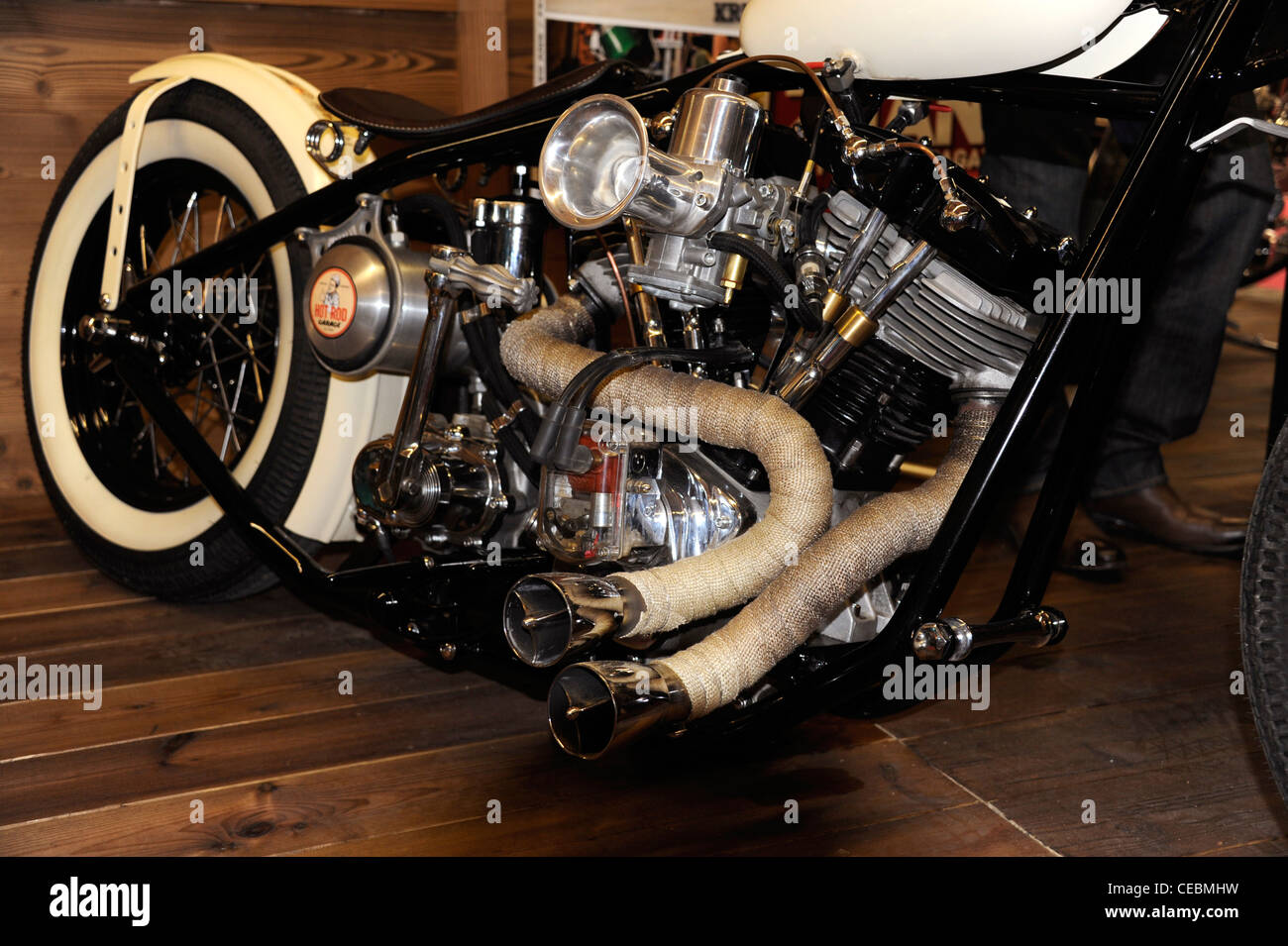 Hot road Custom,HarleyDavidson motor,Paris Motorcycle Show, France Stock Photo Alamy