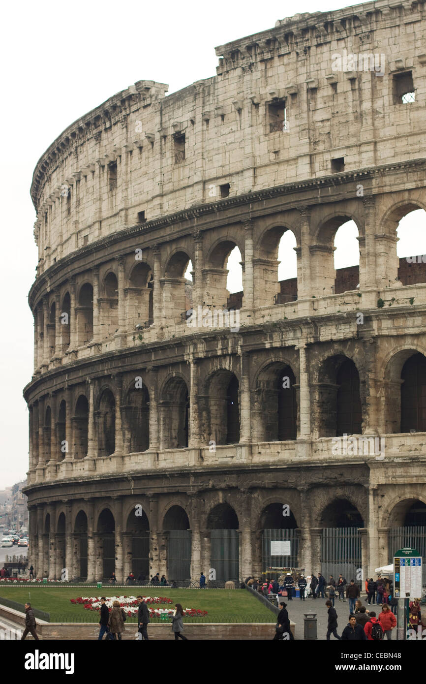 Colosseum Flavian Amphitheatre in Rome Italy Stock Photo - Alamy