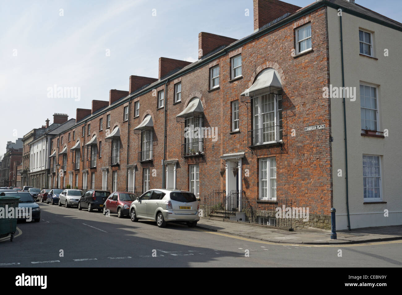 Row of properties hires stock photography and images Alamy