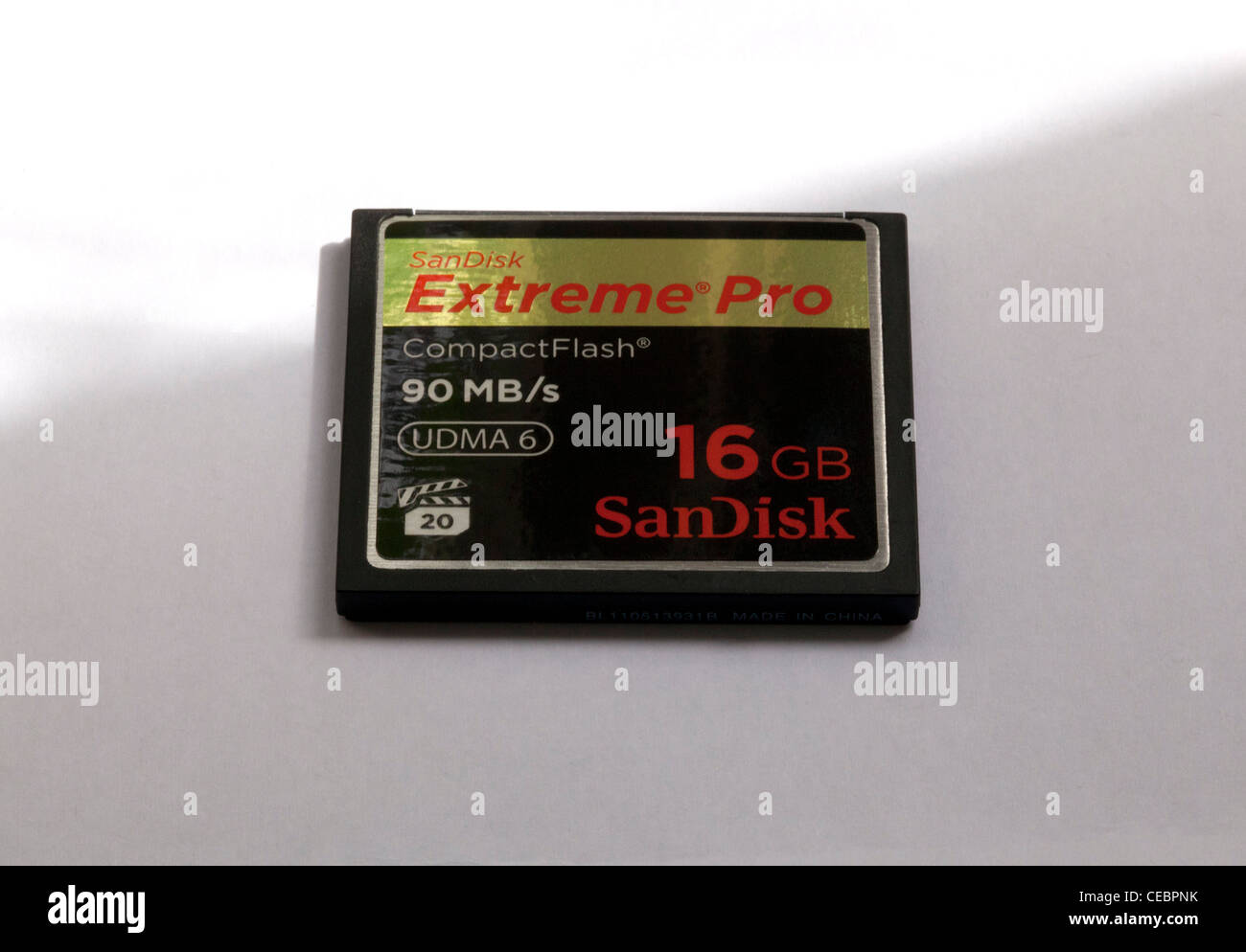 SanDisk Extreme Pro compact flash CompactFlash CF memory card storage  capacity 16GB Stock Photo - Alamy