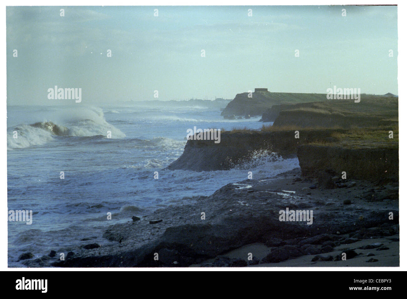 erosion of the soft clay cliffs of the holderness coast occurs rapidly