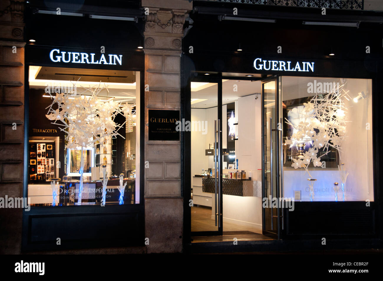 Guerlain perfume Paris Rue Faubourg Saint Honoré France Stock Photo