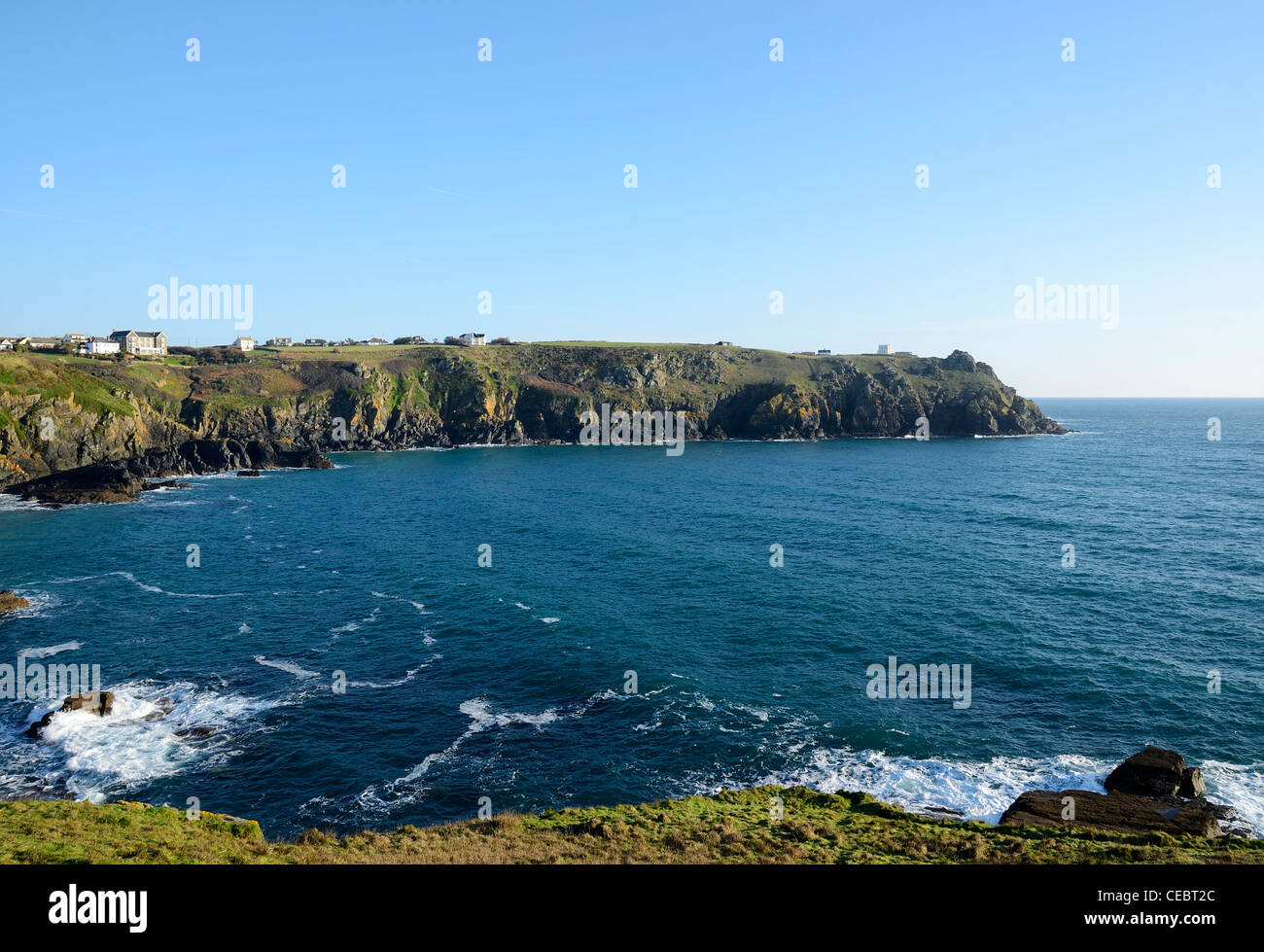 Bass point in Cornwall, UK Stock Photo