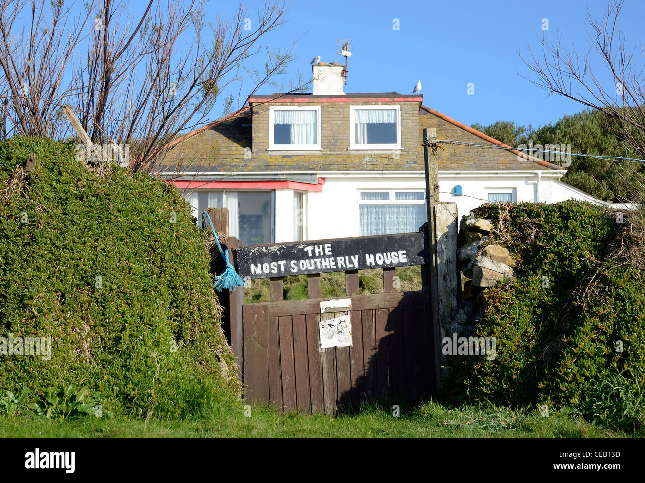 The most southerly house in the country at Lizard Point in Cornwall, UK Stock Photo Alamy