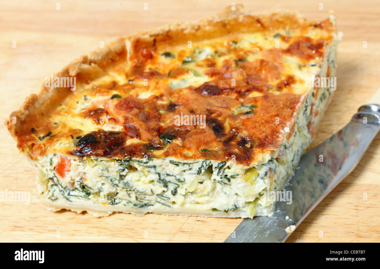 Delicious quiche made from spinach beet (aka Swiss chard or sea kale