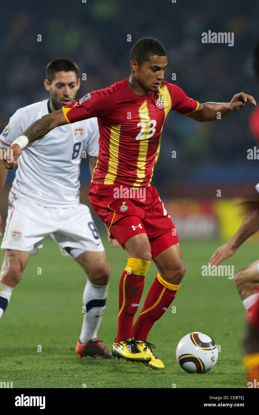 Kevin Prince Boateng of Ghana in action during a 2010 FIFA World Cup round of 16 match against the United States. Stock Photo