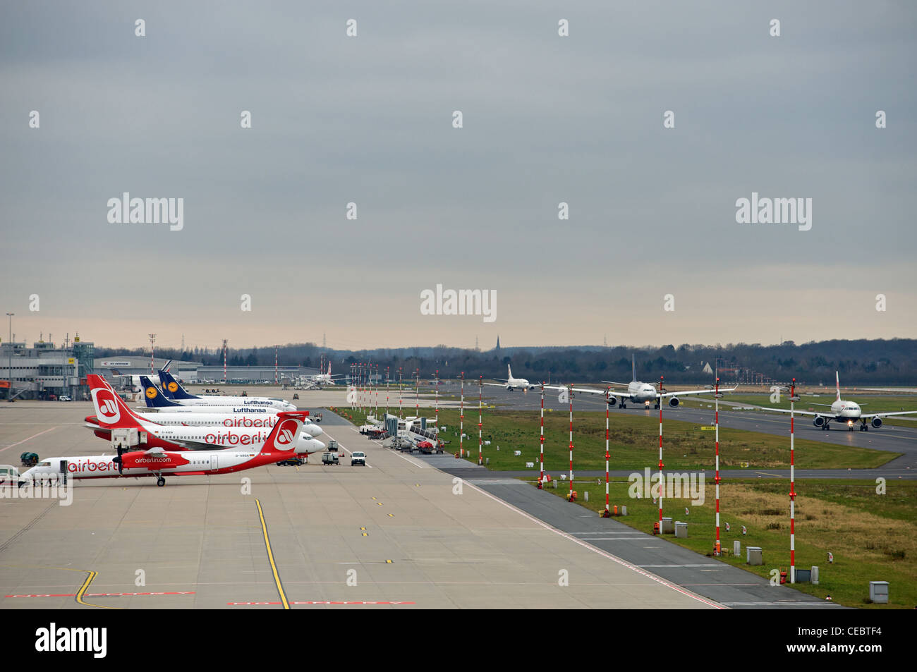 Dusseldorf International Airport, Germany. Stock Photo