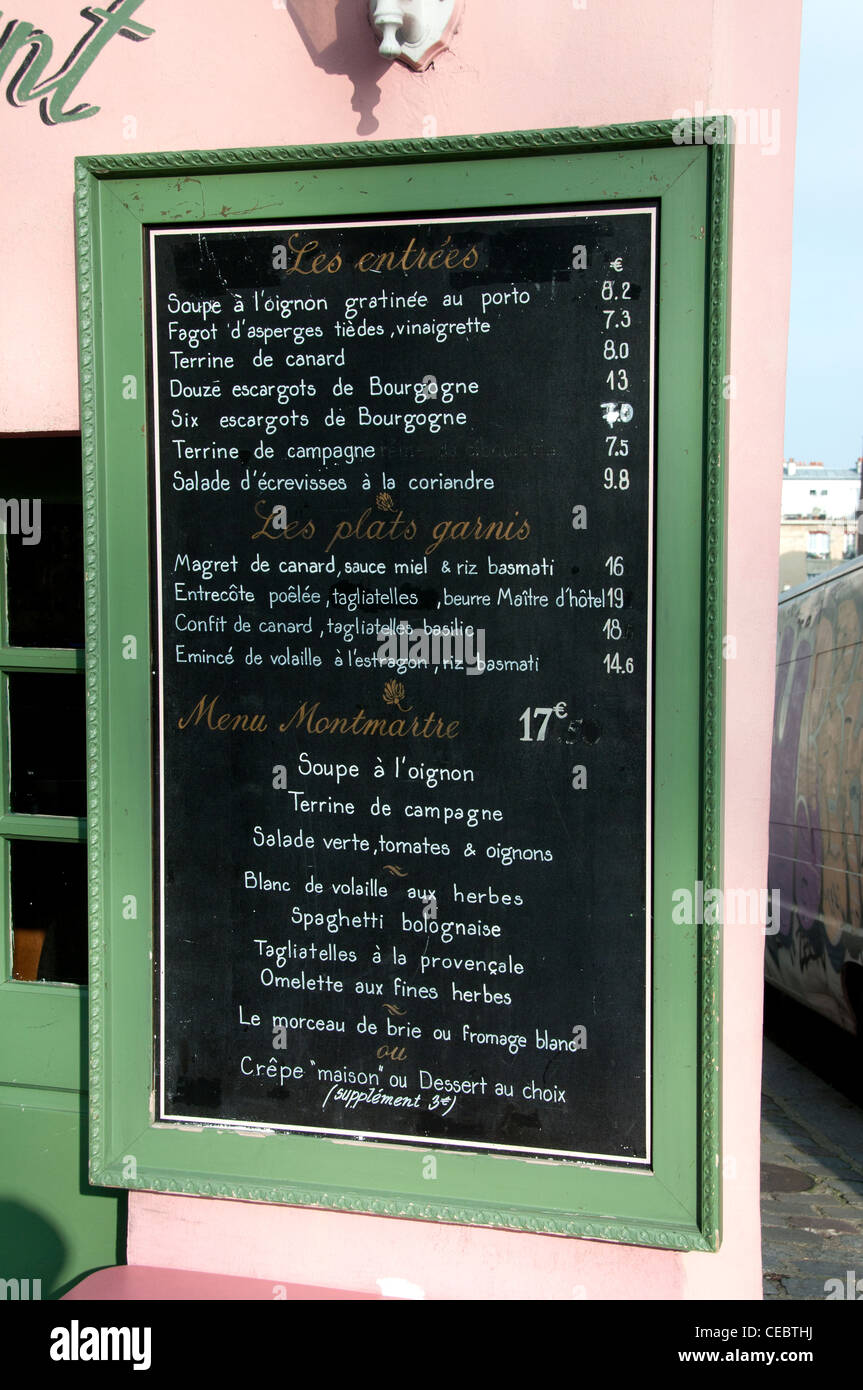 Lapin Agile famous Montmartre cabaret at 22 Rue des Saules 18th arrondissement of Pariss France French Stock Photo