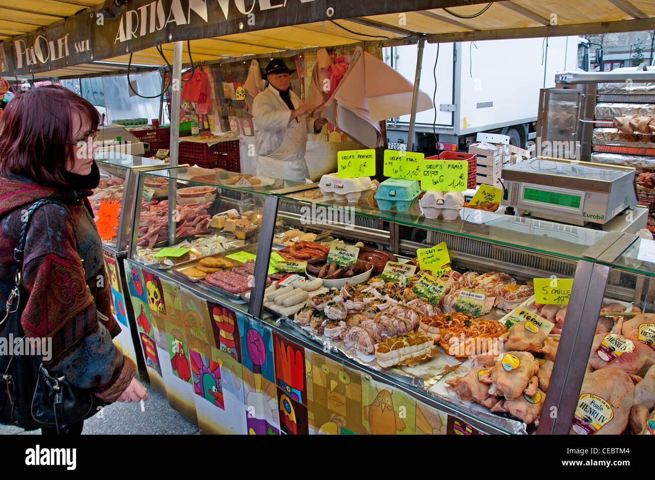 poulterer Market Buttes du Chaumont Place du Fete Paris France French