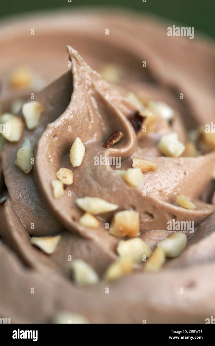 Chocolate and hazelnut frosting Stock Photo Alamy
