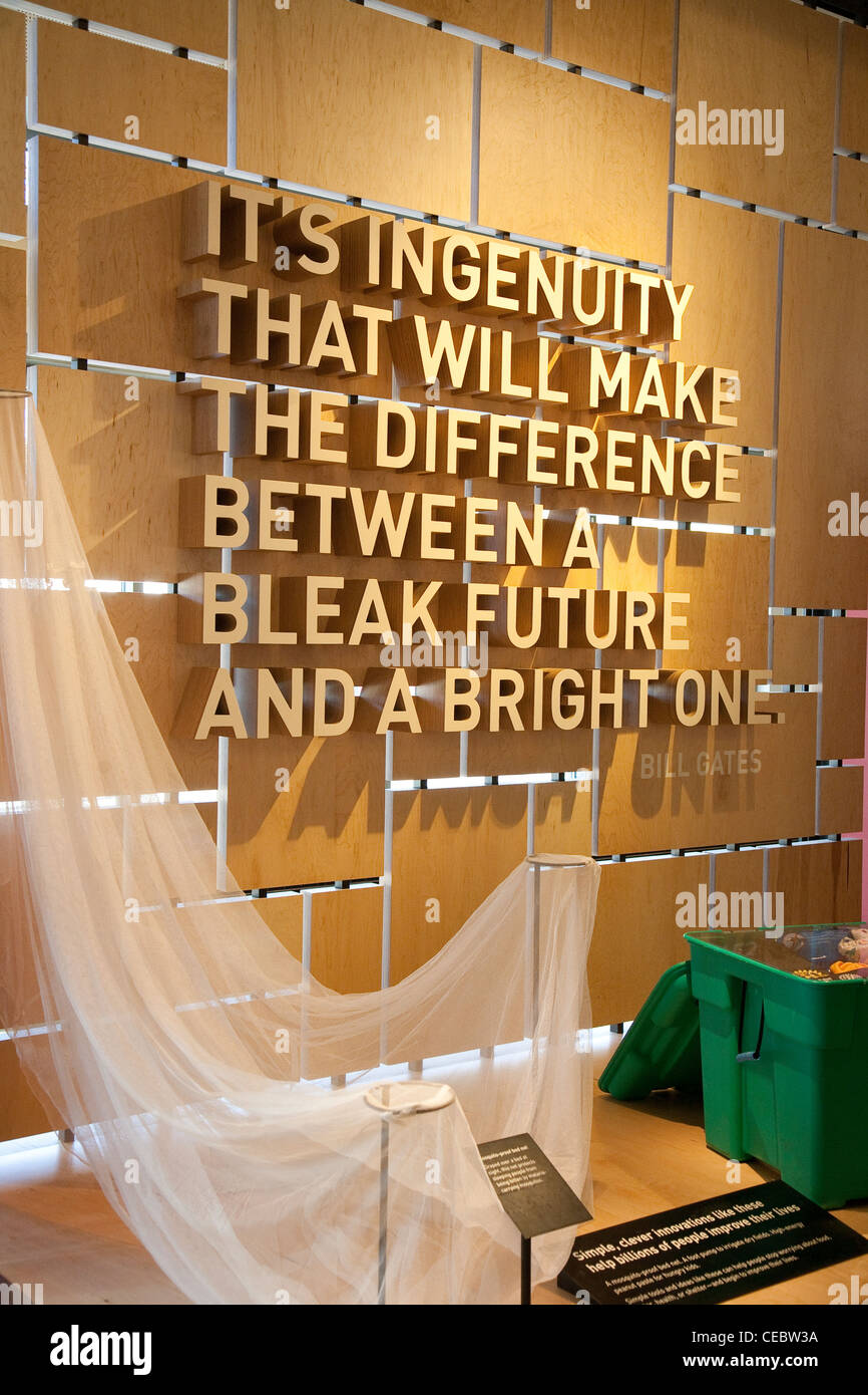 Innovation and Inspiration Gallery, Gates Foundation Visitor Center