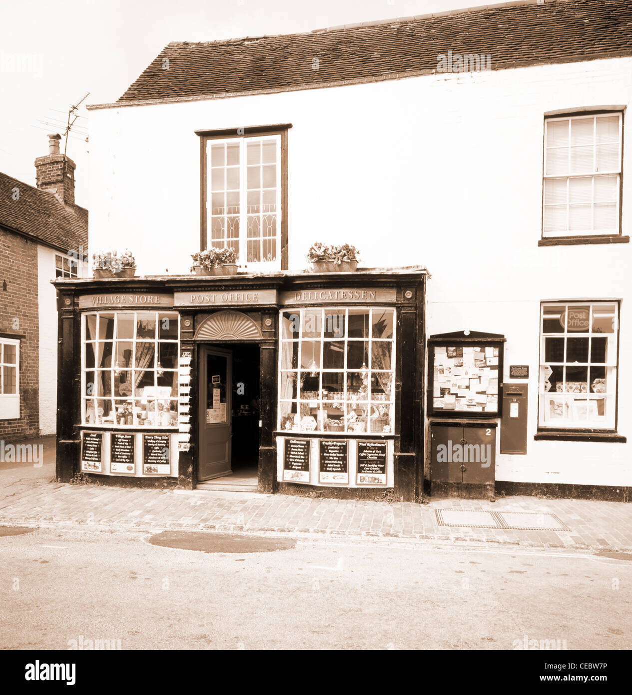Alfriston Village store and Post Office, East Sussex, UK Stock Photo