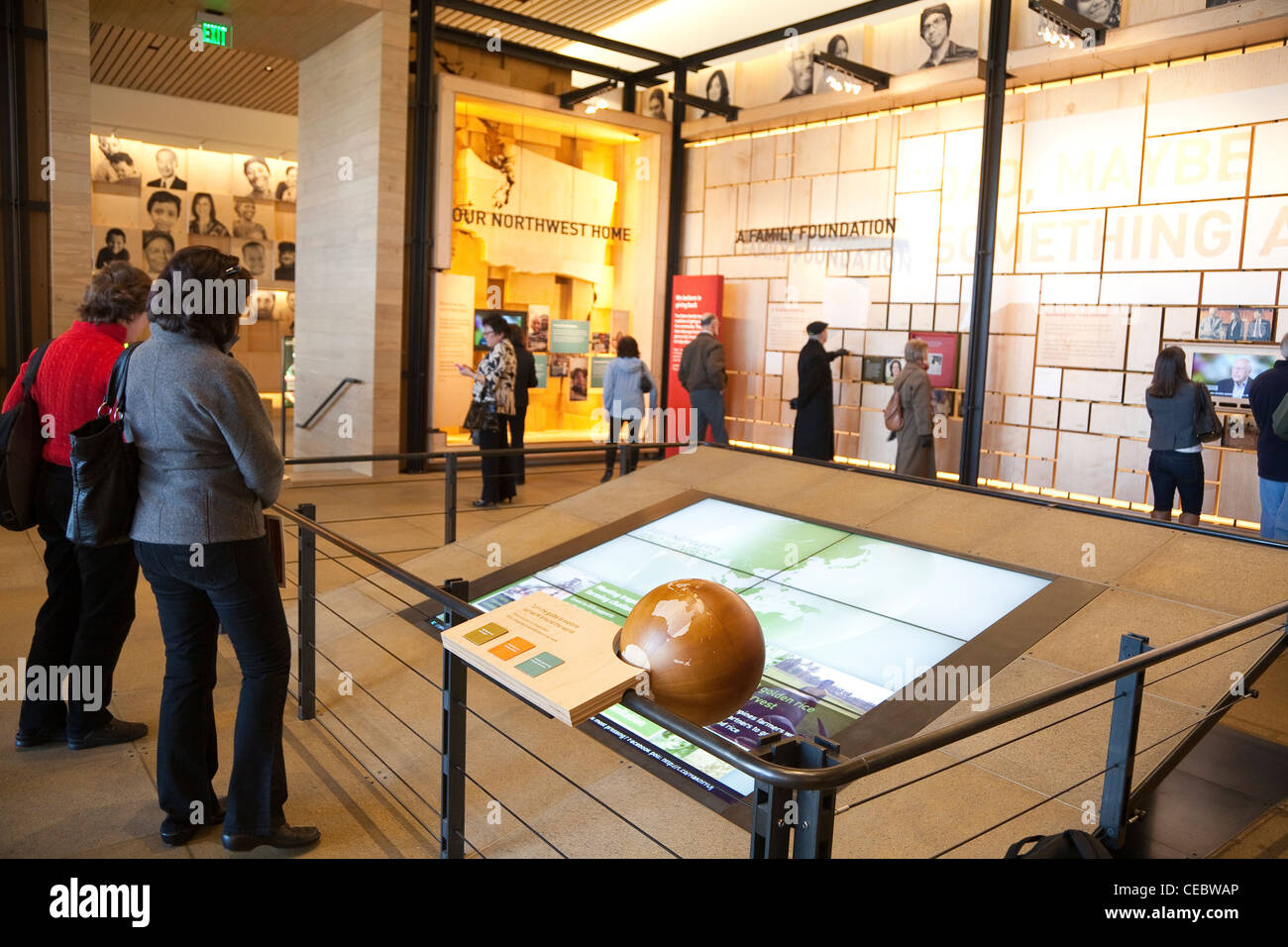 Family and Foundation Gallery, Gates Foundation Visitor Center opening