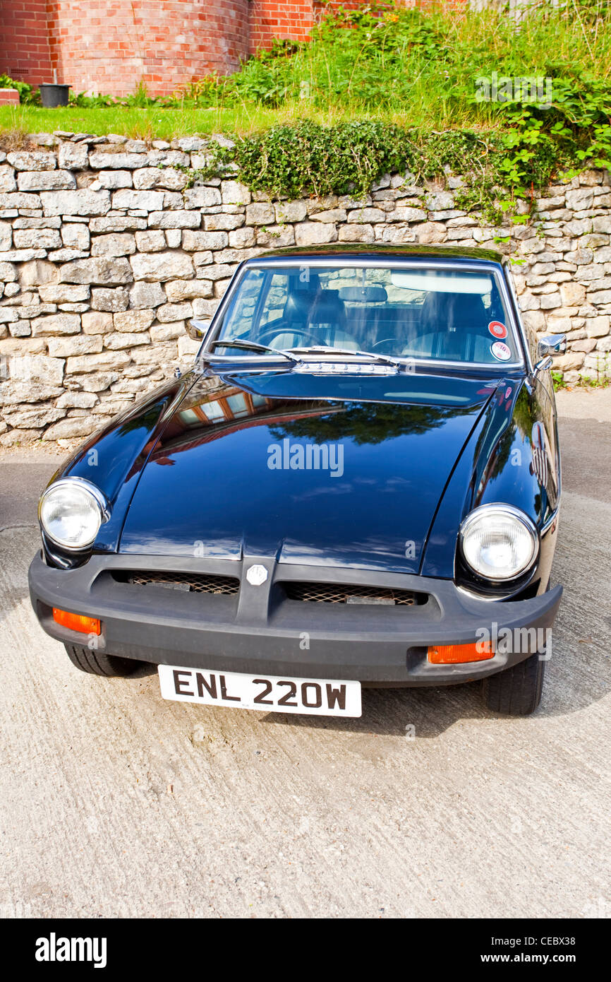 A black MG sports car, Pickering North Yorkshire UK Stock Photo Alamy