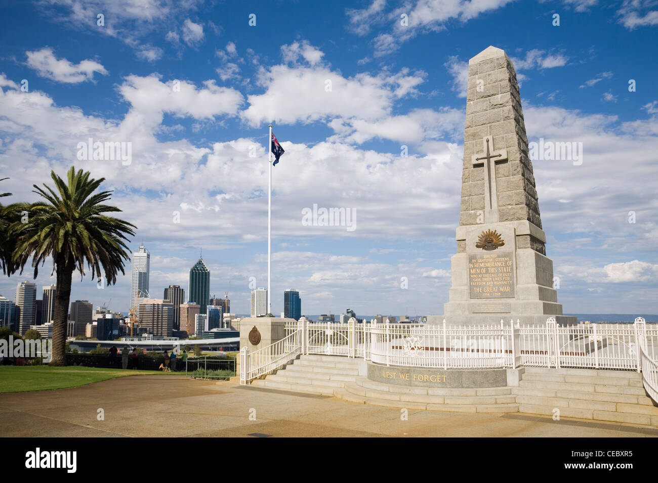 The War Memorial in Kings Park. Perth, Western Australia, AUSTRALIA Stock Photo