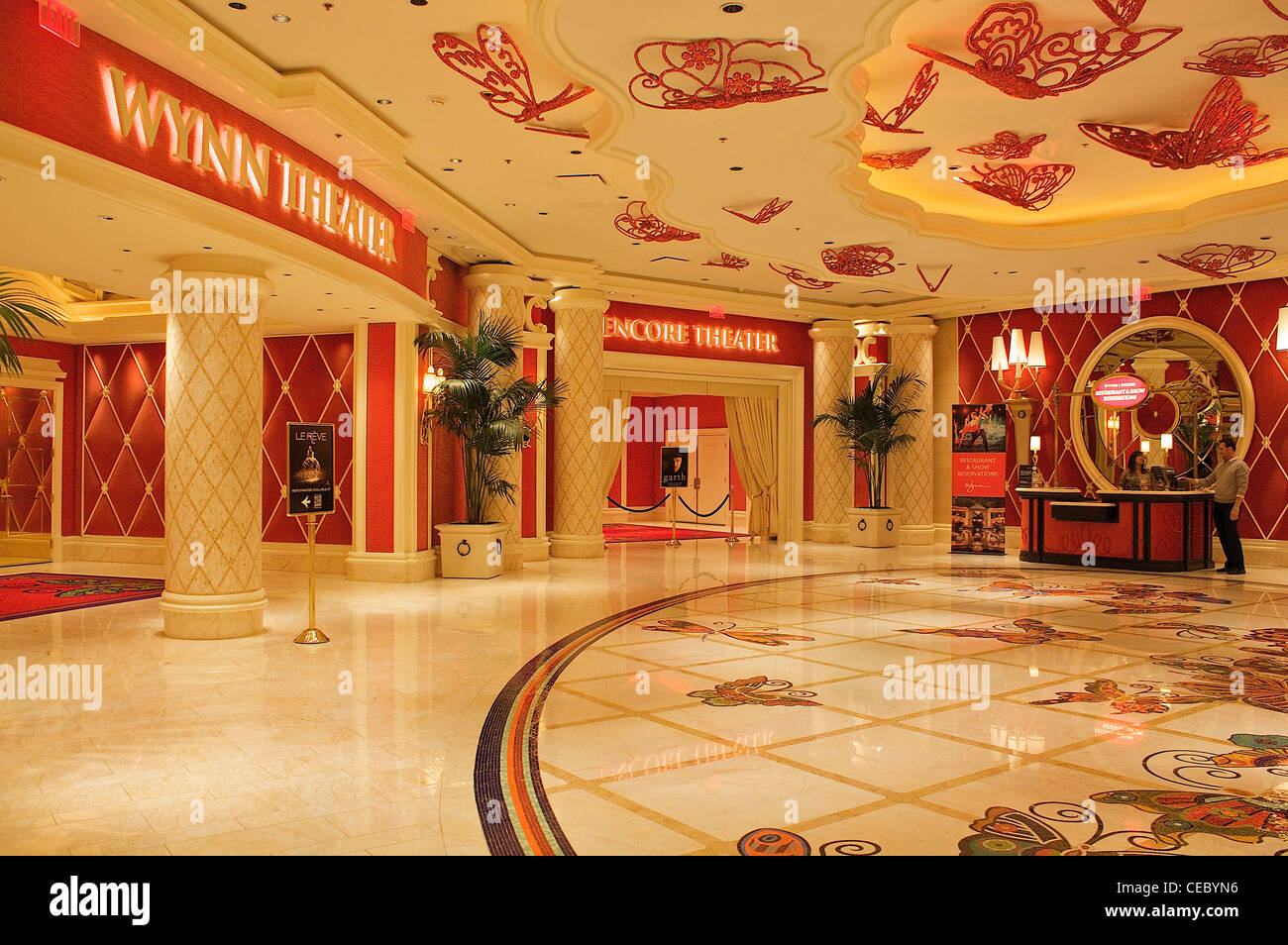 Entrances to the Wynn and Encore theaters, Las Vegas, Nevada, United States Stock Photo
