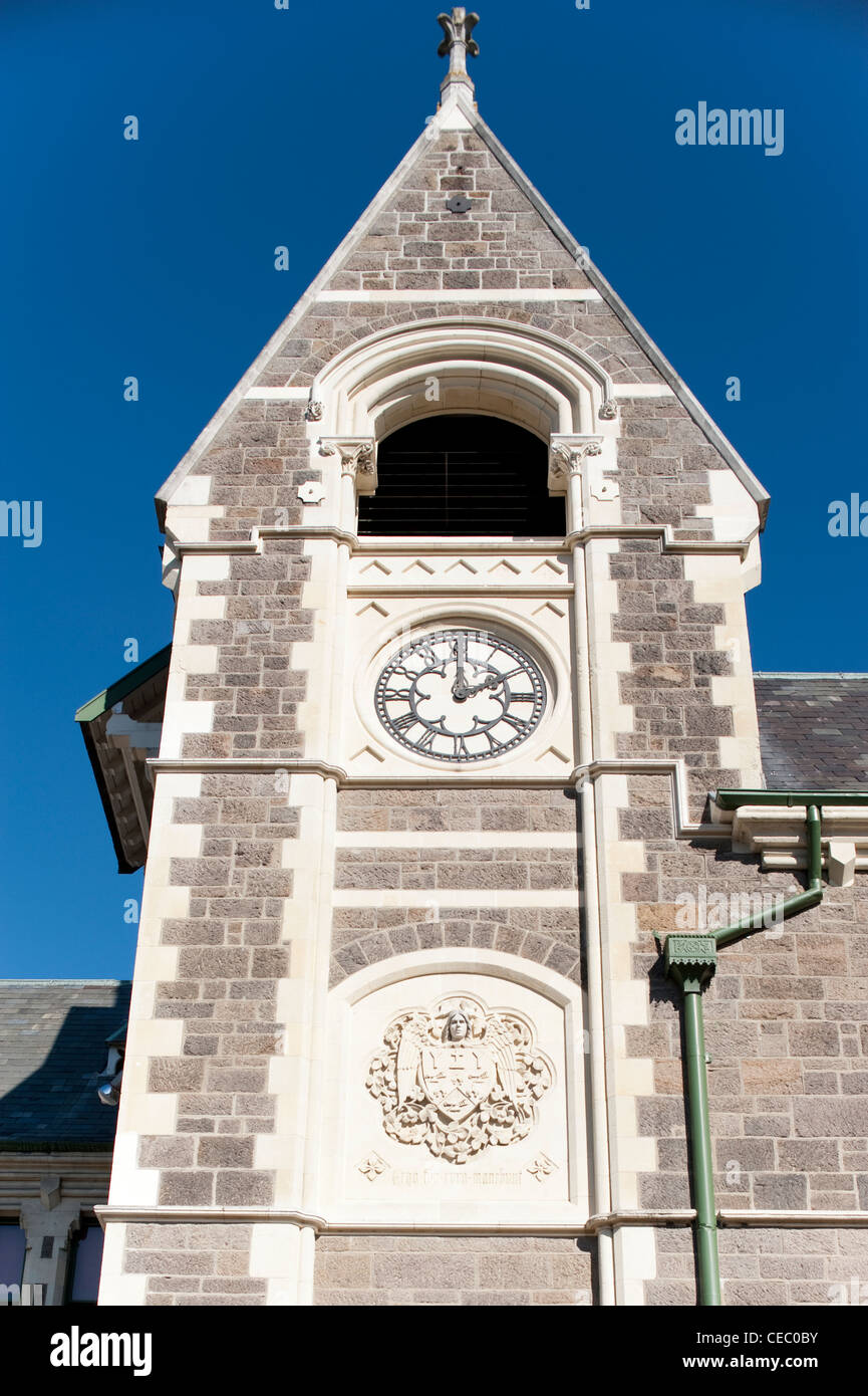 Clock Tower at Christchurch Arts Centre, on New Zealand's South Island
