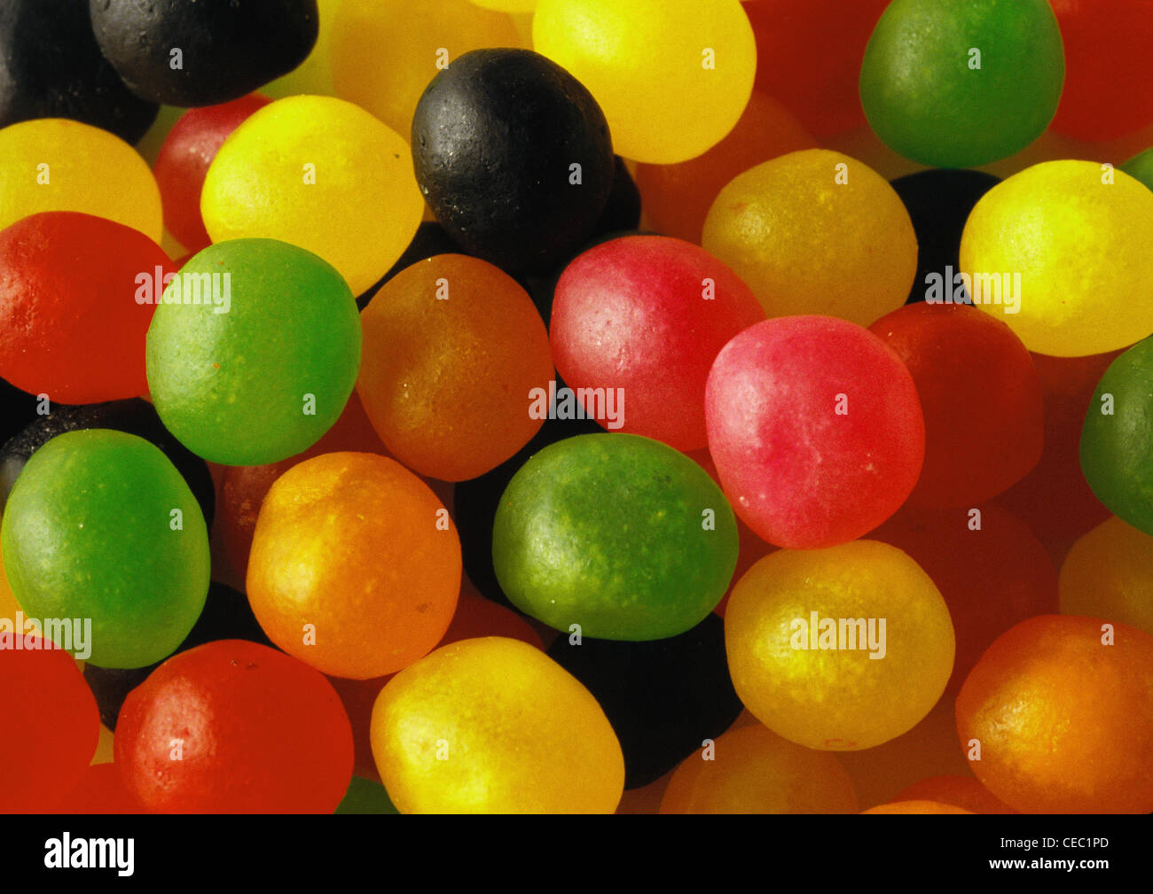 Round coloured sweets hi-res stock photography and images - Alamy