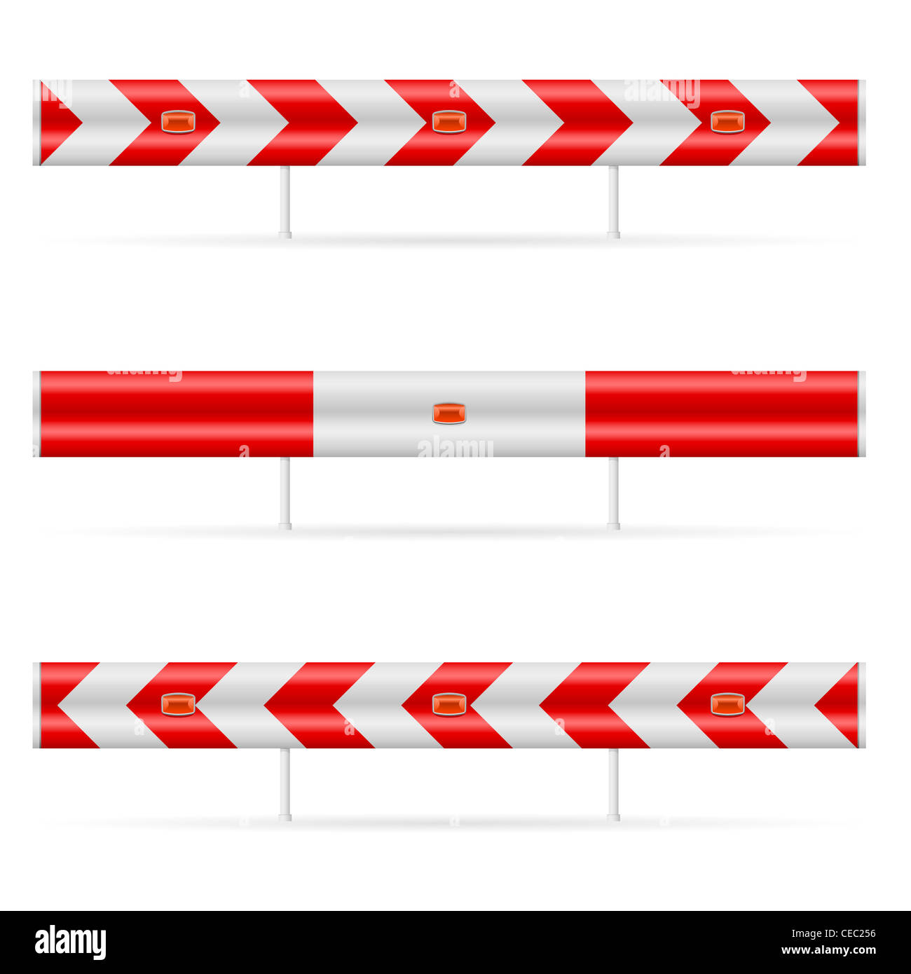 Construction barricade - road block. Illustration on white background ...