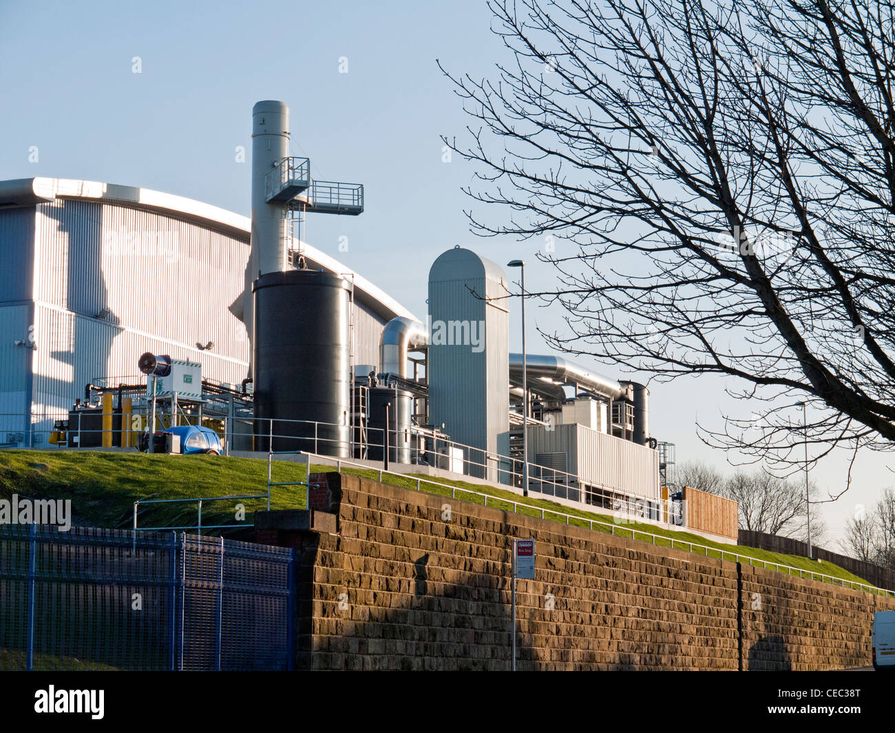 New waste recycling plant, Oldham, Lancashire, England, UK Stock Photo
