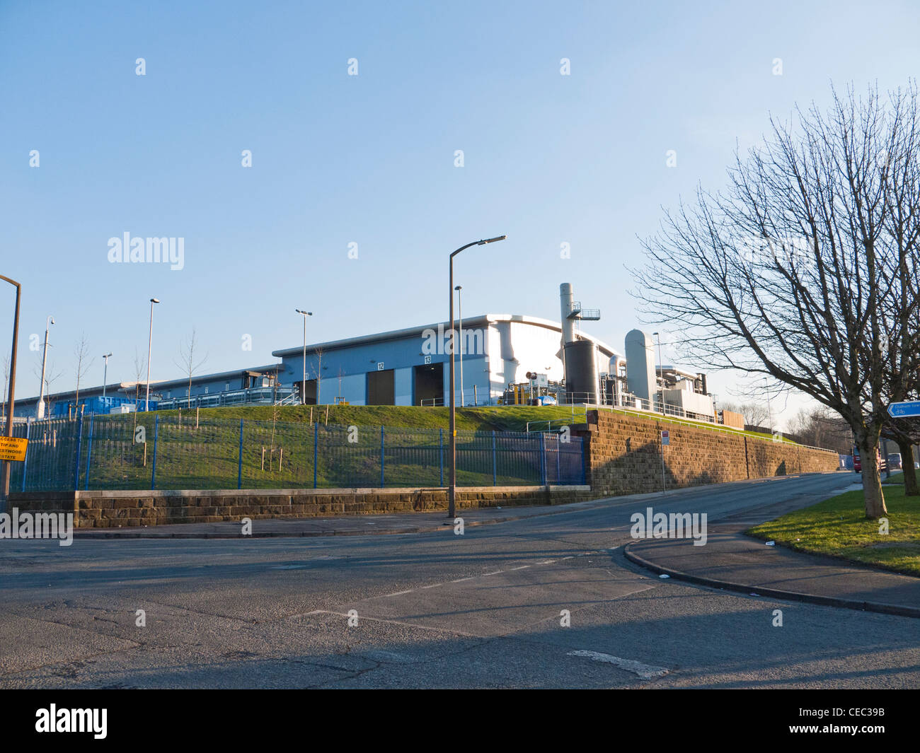 New waste recycling plant, Oldham, Lancashire, England, UK Stock Photo