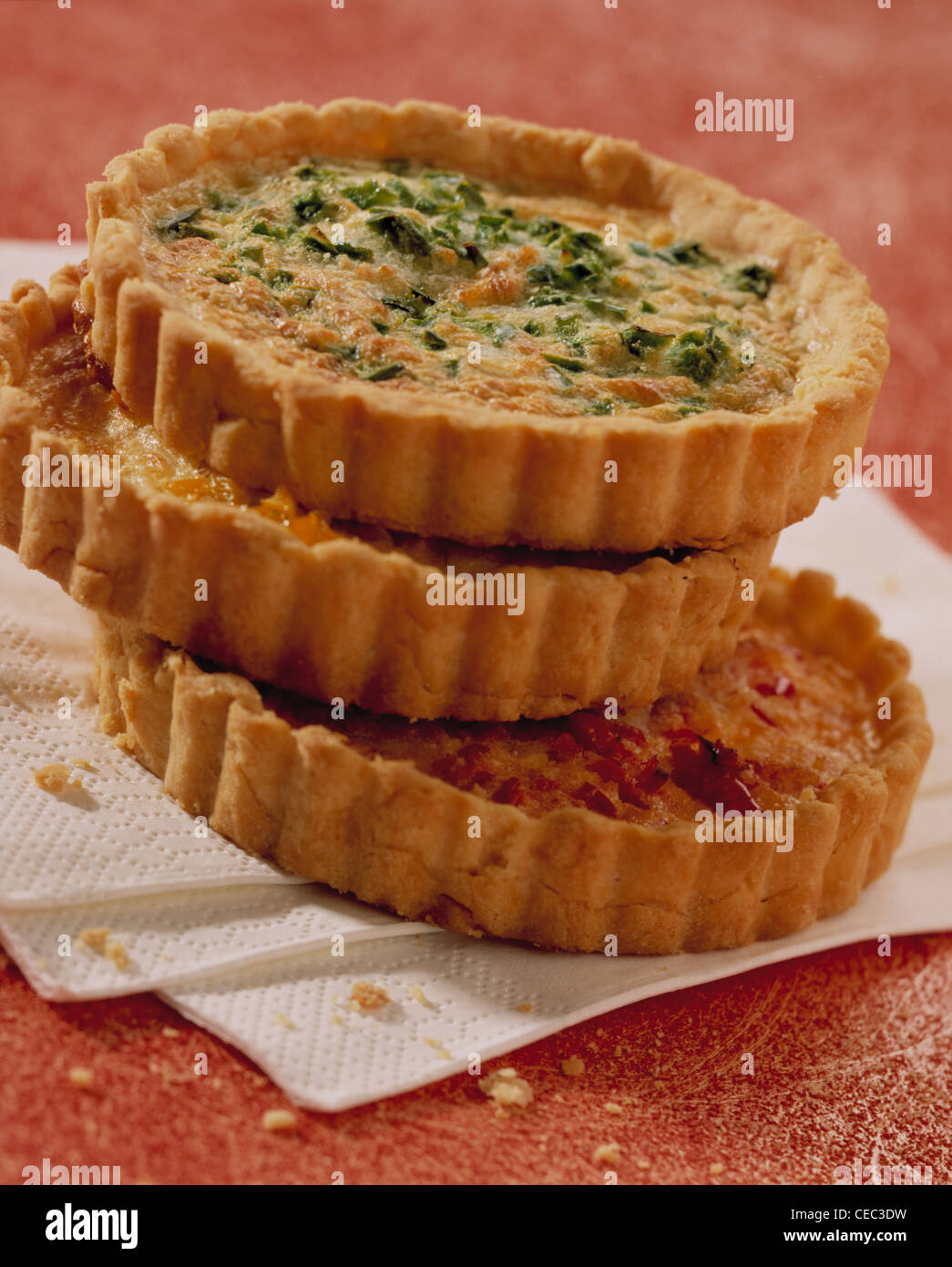 Sweet pepper quiche Stock Photo Alamy