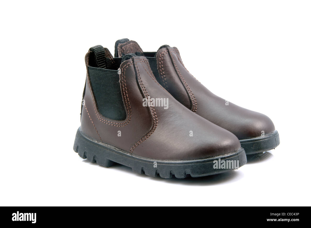 Toddler boots isolated on white background Stock Photo - Alamy