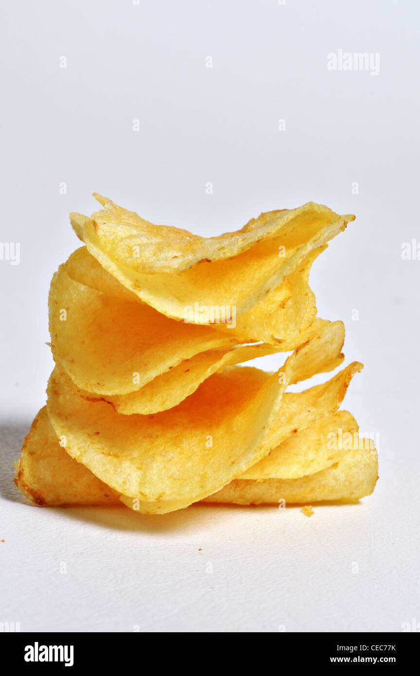 A Lot Of Potato Chips Stock Photo, Picture and Royalty Free Image. Image  17316309.