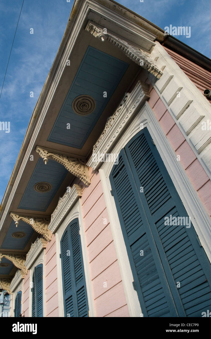 French Quarter homes and architecture of New Orleans, Louisiana Stock Photo