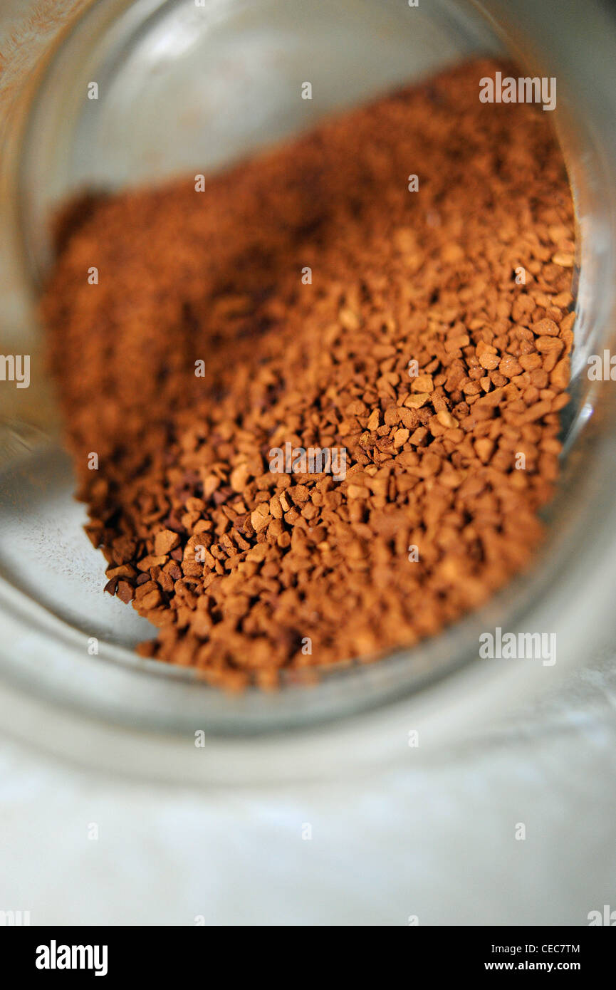 Jar of instant freeze dried coffee Stock Photo Alamy