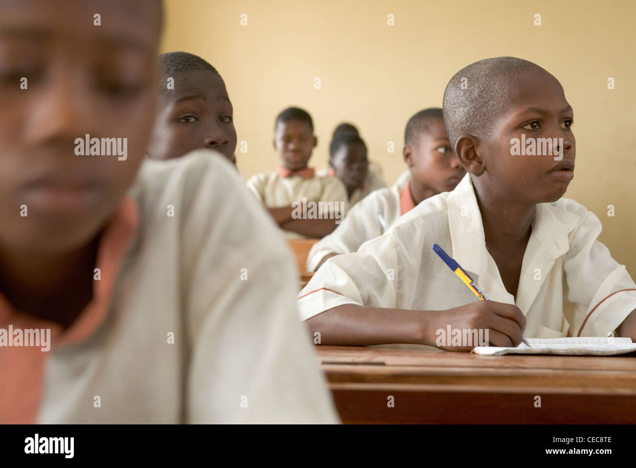 Sanni Gali during English class, primary 5, primary school, Lagos Nigeria Stock Photo