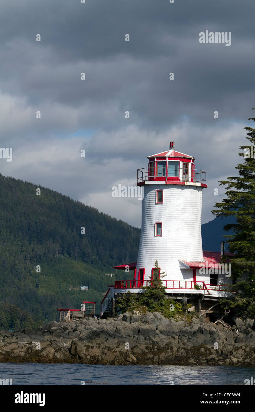 Rockwell Lighthouse, Sitka, Alaska, USA Stock Photo Alamy