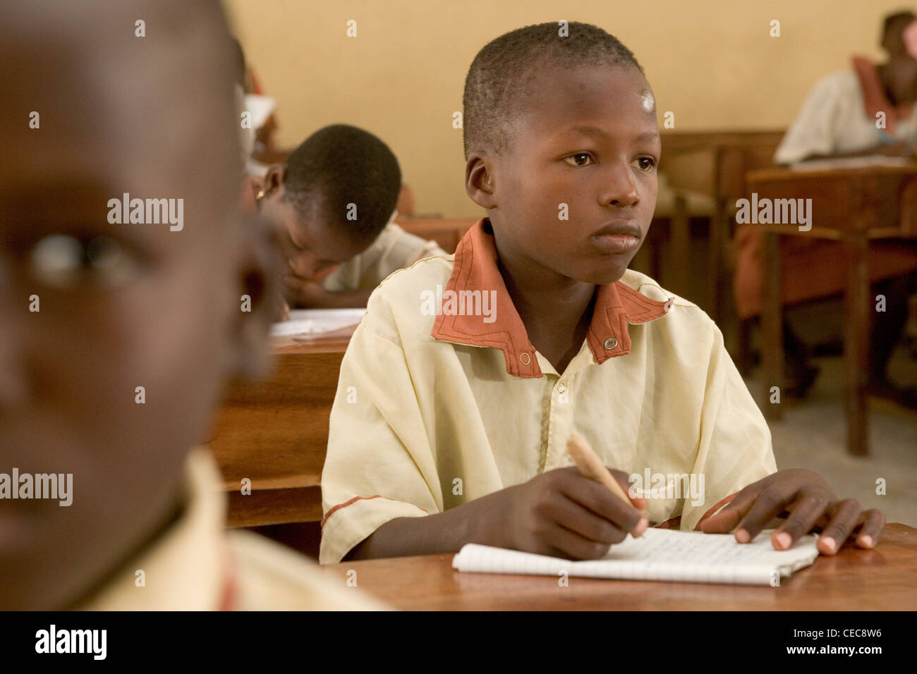 Sanni Gali during English class, primary 5, primary school, Lagos Nigeria Stock Photo
