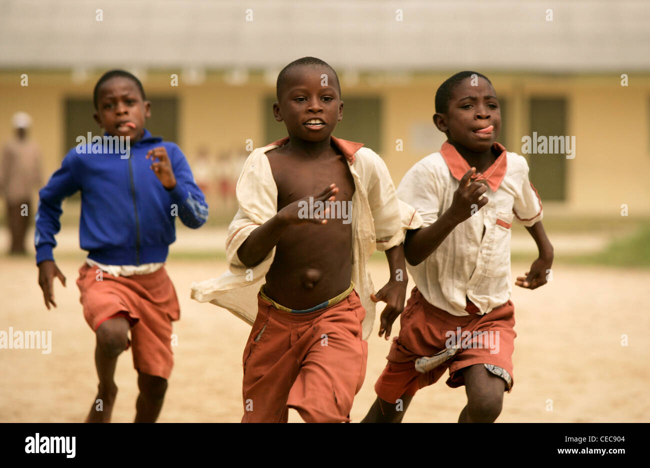 African nigerian boys shaking multiple