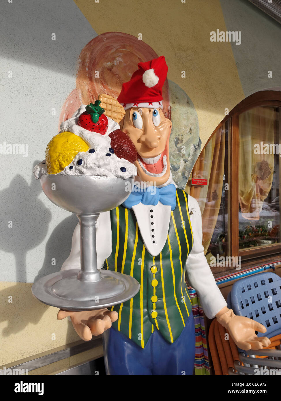 An ice cream parlour in Mittenwald, Bavaria, Germany Stock Photo Alamy