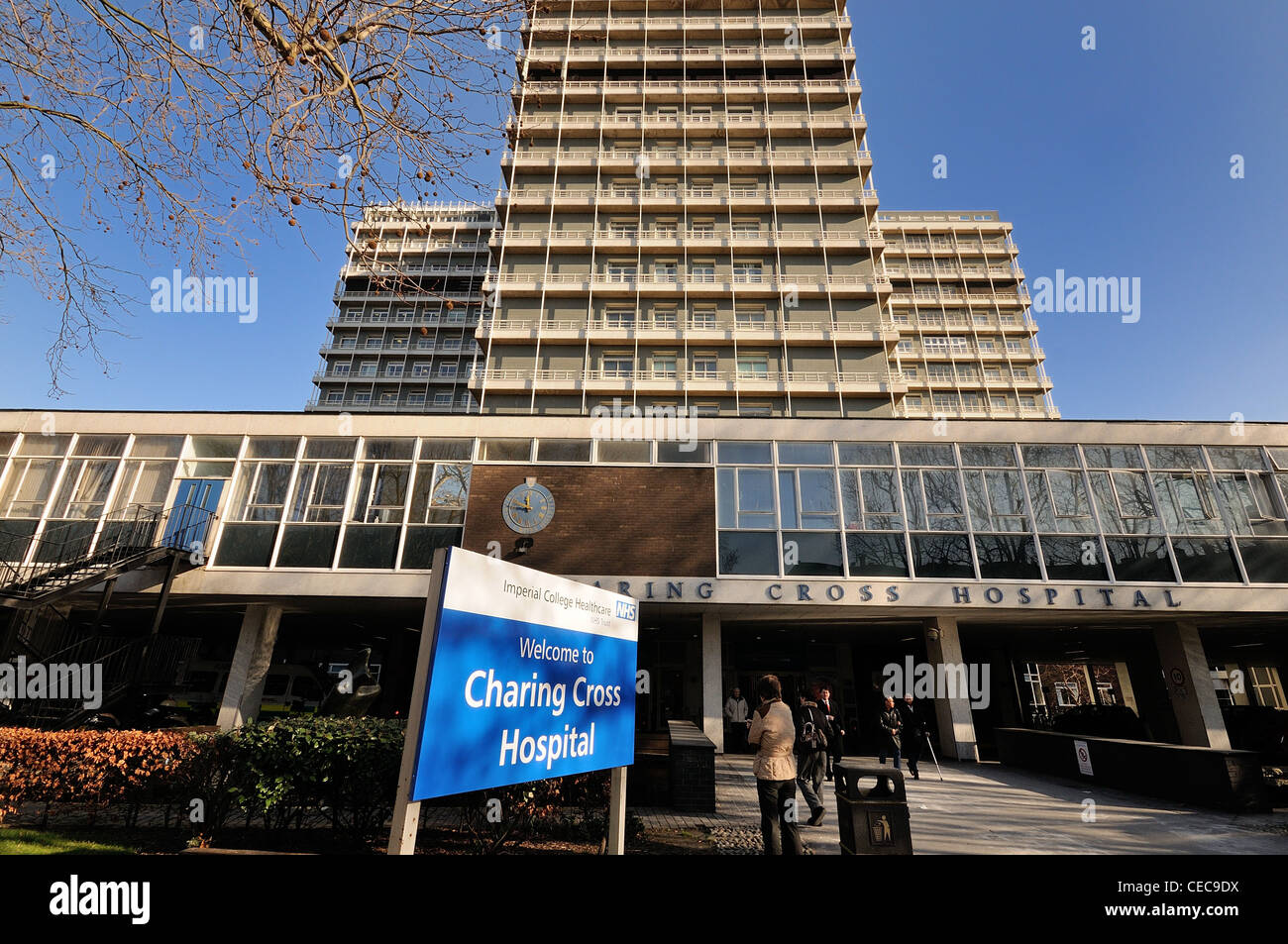 Exterior Of Charing Cross Hospital London Uk Stock Photo
