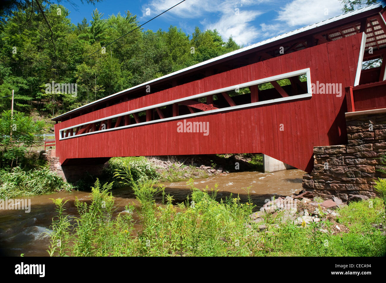 The Twin Bridges, East and West Paden, which span the Huntington Creek