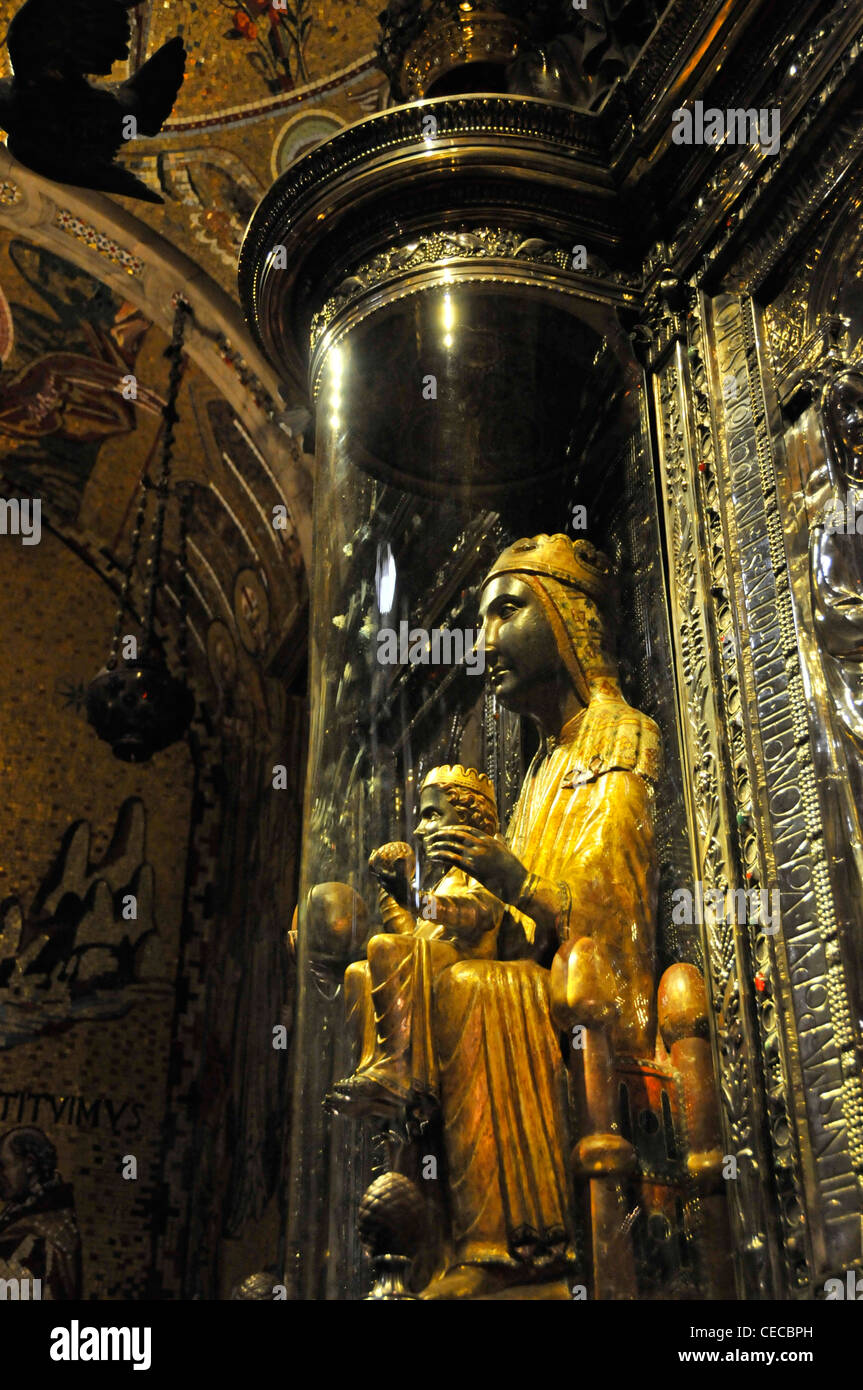 Black Madonna, Montserrat, Spain Stock Photo